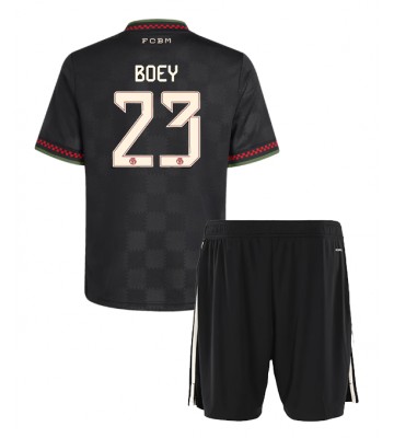 Bayern Munich Sacha Boey #23 Tredje Kläder Barn 2025-26 Kortärmad (+ Korta byxor)